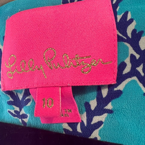 Lilly Pulitzer SHALYNN SILK CAFTAN Lapis Lazuli - Picture 8 of 9